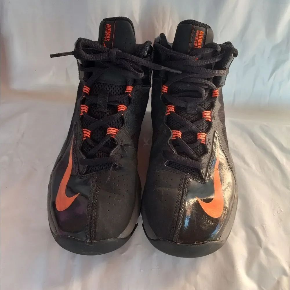 Nike Air Max Shutter Step 2 653754 003 Black & Orange Kids Size 5Y - Picture 2 of 10